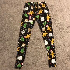 Christmas leggings NWT
